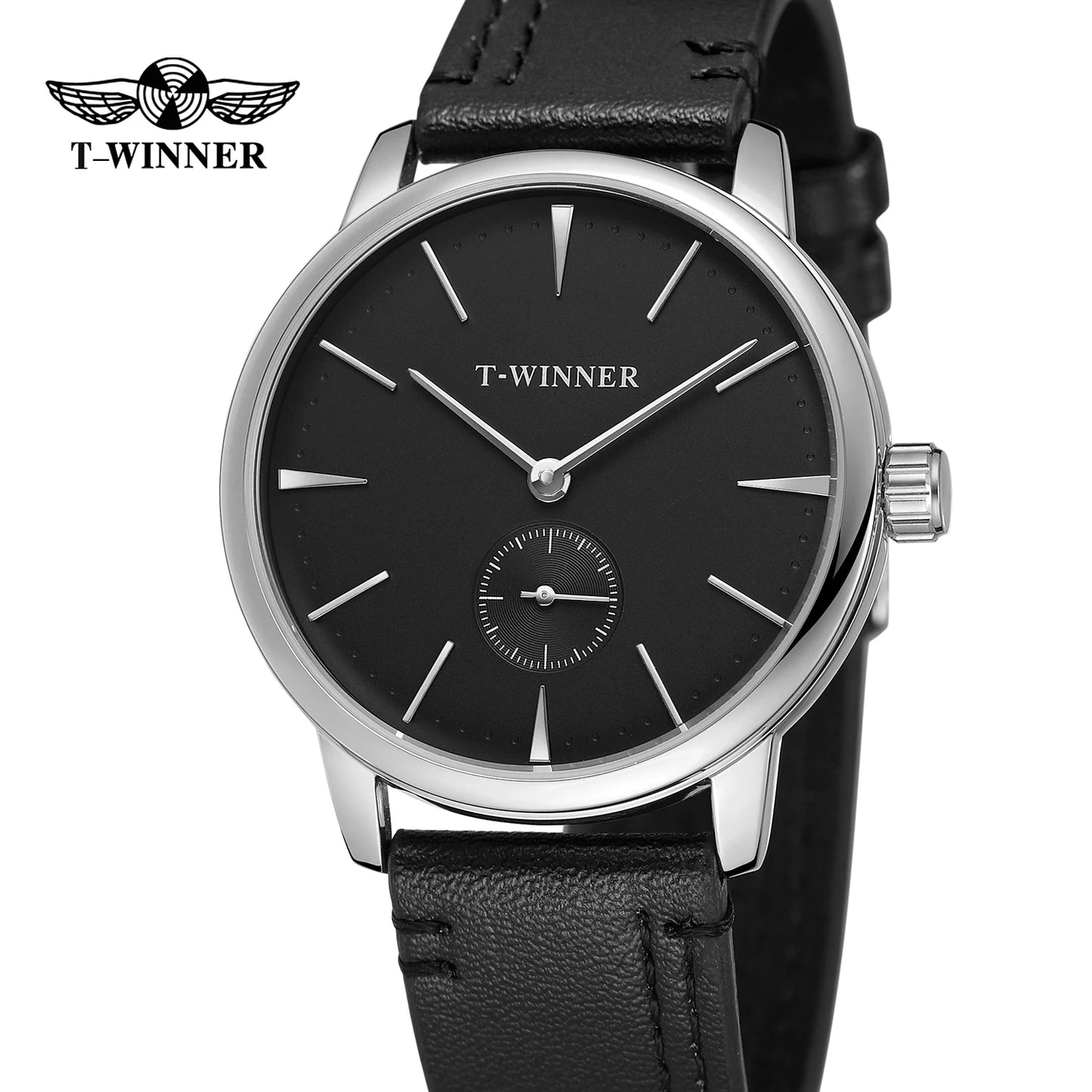 luckacco winner official original replica watch thin mechanical watches for men waterproof elegant fashion classics wristwatch clock