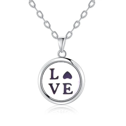 Luckacco New Tree Of Life Aromatherapy Necklace Stainless Steel Essential Oil Diffuser Amulet Perfume Locket Pendant Women Jewelry Gift