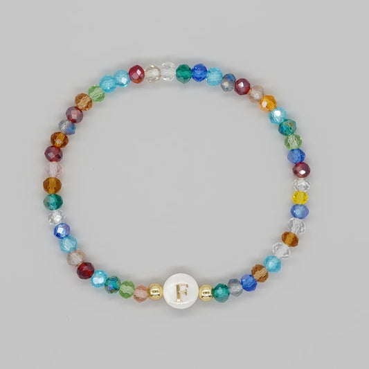 Luckacco Go2Boho Crystal Shell Letter A-Z Bracelets for Women Boho Summer Beach Lucky Fashion Trend Jewelry Accessories Surprise Gifts