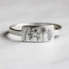 Luckacco New Fashionable Wildflowers Rings for Men Women Dandelion Flower Floral Daisy New Stylish Ring Unisex Stainless Steel Jewelry