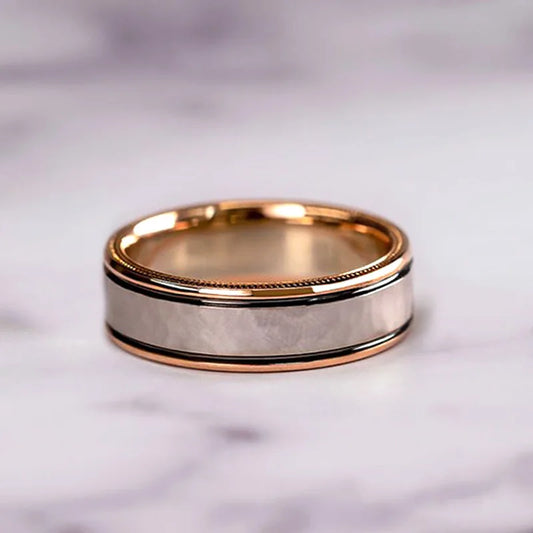 Luckacco 18K Rose Gold Princess Real Diamond Ring for Women Anillos Mujer Bizuteria Gemstone Femme Loves Jewelry Set Rose Gold Rings