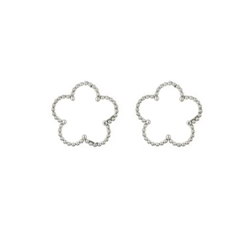 luckacco 14k gold plated five-leaf clover link bracelets white black blue gold red green lucky bracelets jewelry gifts trendy for women