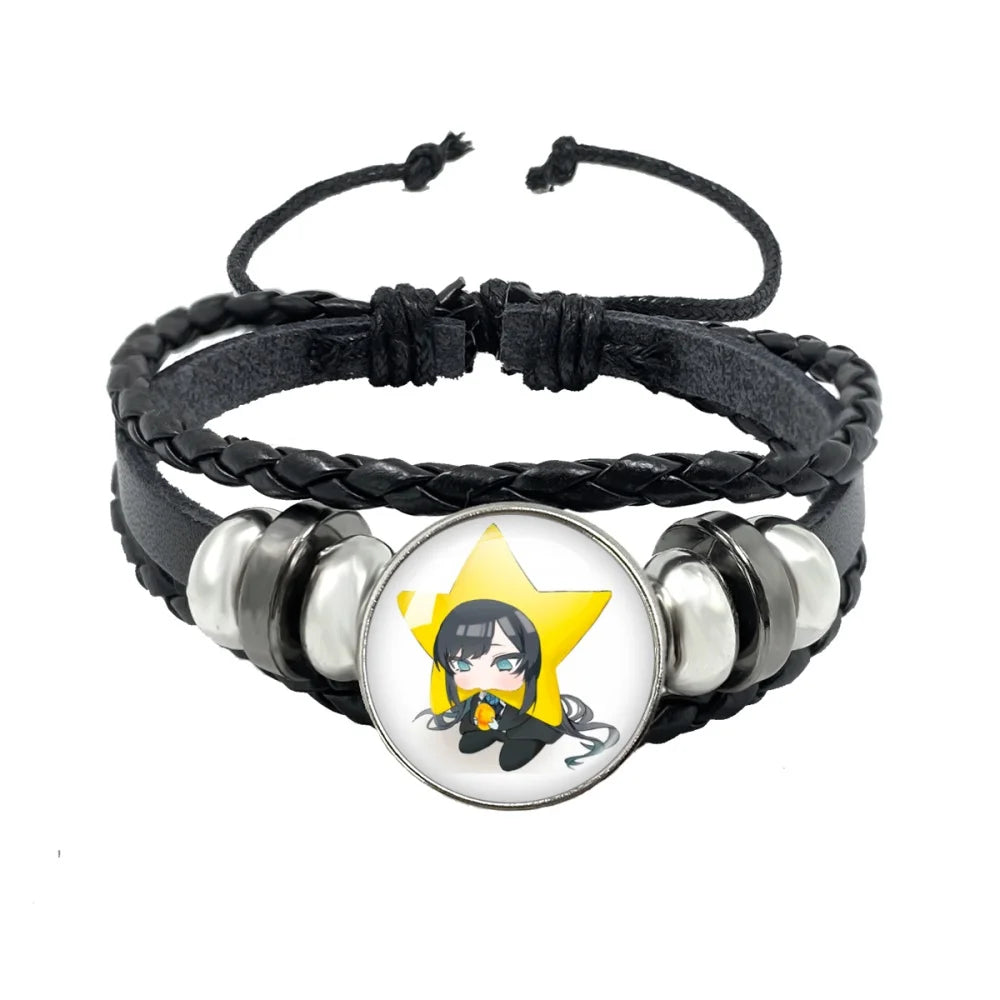 luckacco i love ado bracelets ado kyogen x uta glass bracelets art multilayer braided bracelets bangles jewelry ornament accessories fans