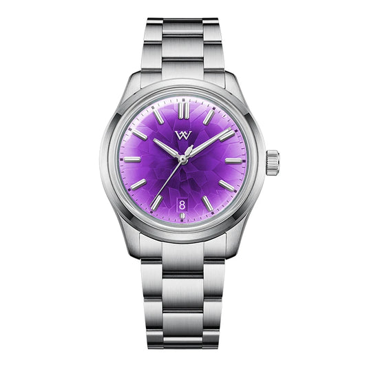 Luckacco WM Watch Automatic Mechanical Watch NH35 Glacier Series 100M Water Resistant AR Coated Sapphire Welly Merck Watches For Man 226M