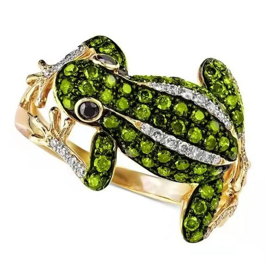 Luckacco Exquisite Unique Spider Fog Finger Rings for women Shiny CZ Crystals Stone Animal  Rings Female Anel accessories gifts