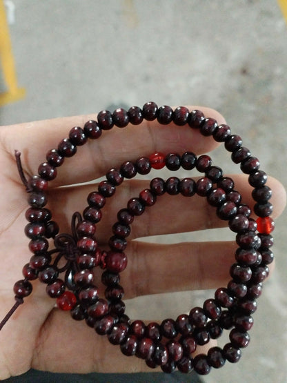 Luckacco 1Pc Wood Bead New Buddha Bracelet Buddhist  Bangle Prayer Beads Copper Coin Women Men Lucky Religion Bracelets Charm Jewelry