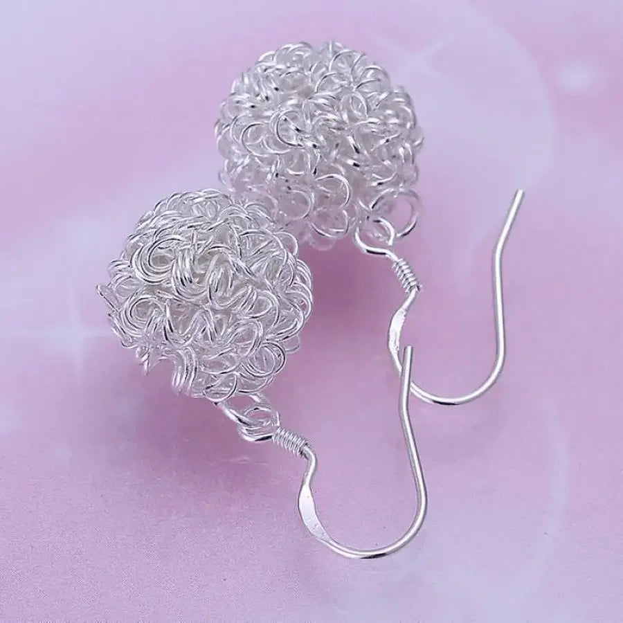 luckacco charm hook for women girl beautiful lovely fashion 925 sterling silver wedding dangle earring jewelry factory price