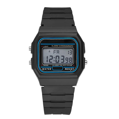 Luckacco Men Watch Fashion LED Digital Watches Man Sports Military Wristwatches Vintage Silicone Wristband Electronic Clock Reloj Hombre