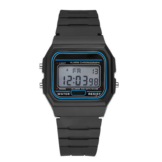 Luckacco Men Watch Fashion LED Digital Watches Man Sports Military Wristwatches Vintage Silicone Wristband Electronic Clock Reloj Hombre