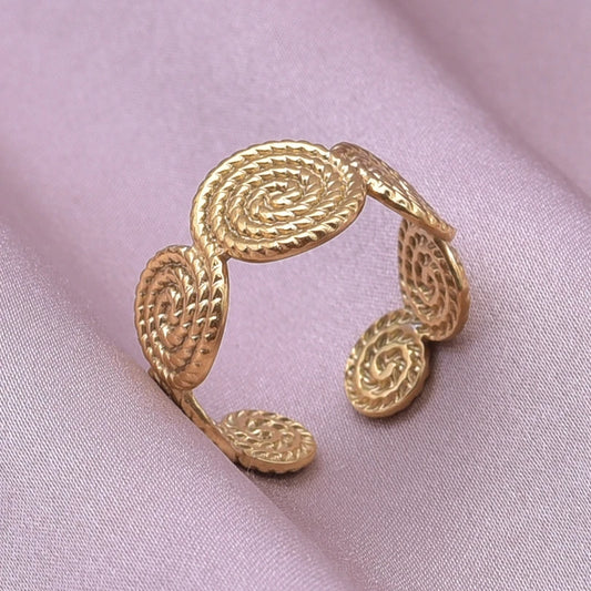 Luckacco 1pc Stylish Marine Jewelry Ocean Sea Animals Conch Starfish Shell Ring Stainless Steel Jellyfish Scallop Rings Women Charm Gift