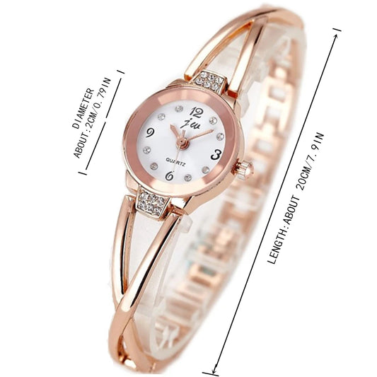 Luckacco New Trendy Women Bracelet Watch Mujer Relojes Small Dial Quartz Leisure Popular Wristwatch Hour Female Elegant Watches
