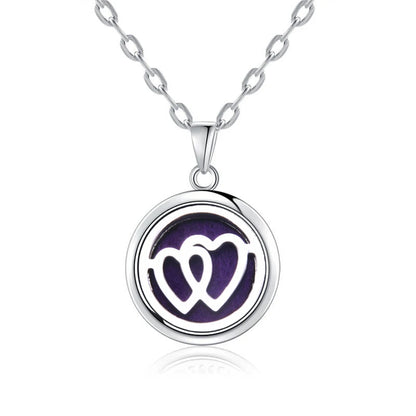 Luckacco New Tree Of Life Aromatherapy Necklace Stainless Steel Essential Oil Diffuser Amulet Perfume Locket Pendant Women Jewelry Gift