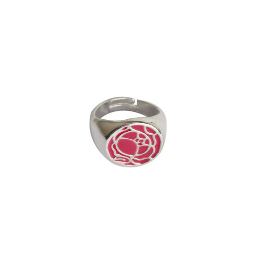 Luckacco Anime Tenjo Utena Cosplay Ring Unisex Adjustable Opening Couple Rings Jewelry Accessories Gifts