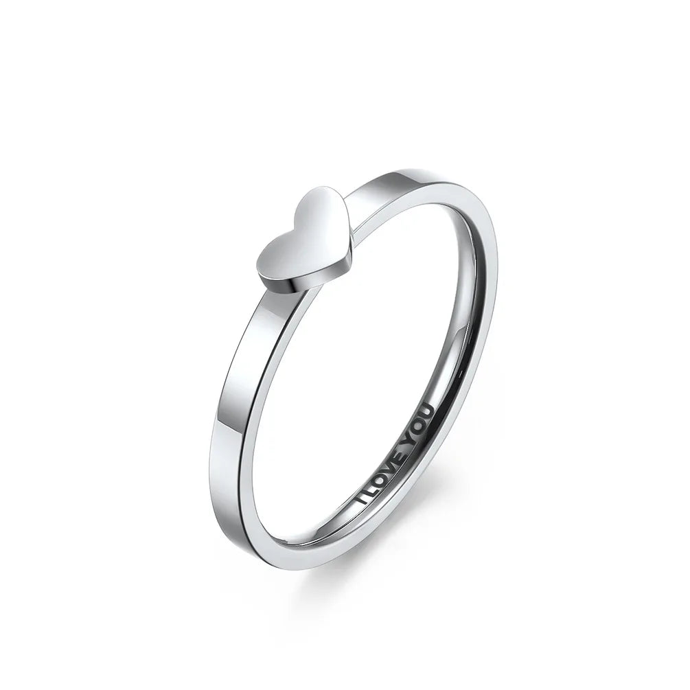 luckacco stainless steel hollow heart puzzle couple rings "i love you" engraved wedding band ring for women men size 5-12