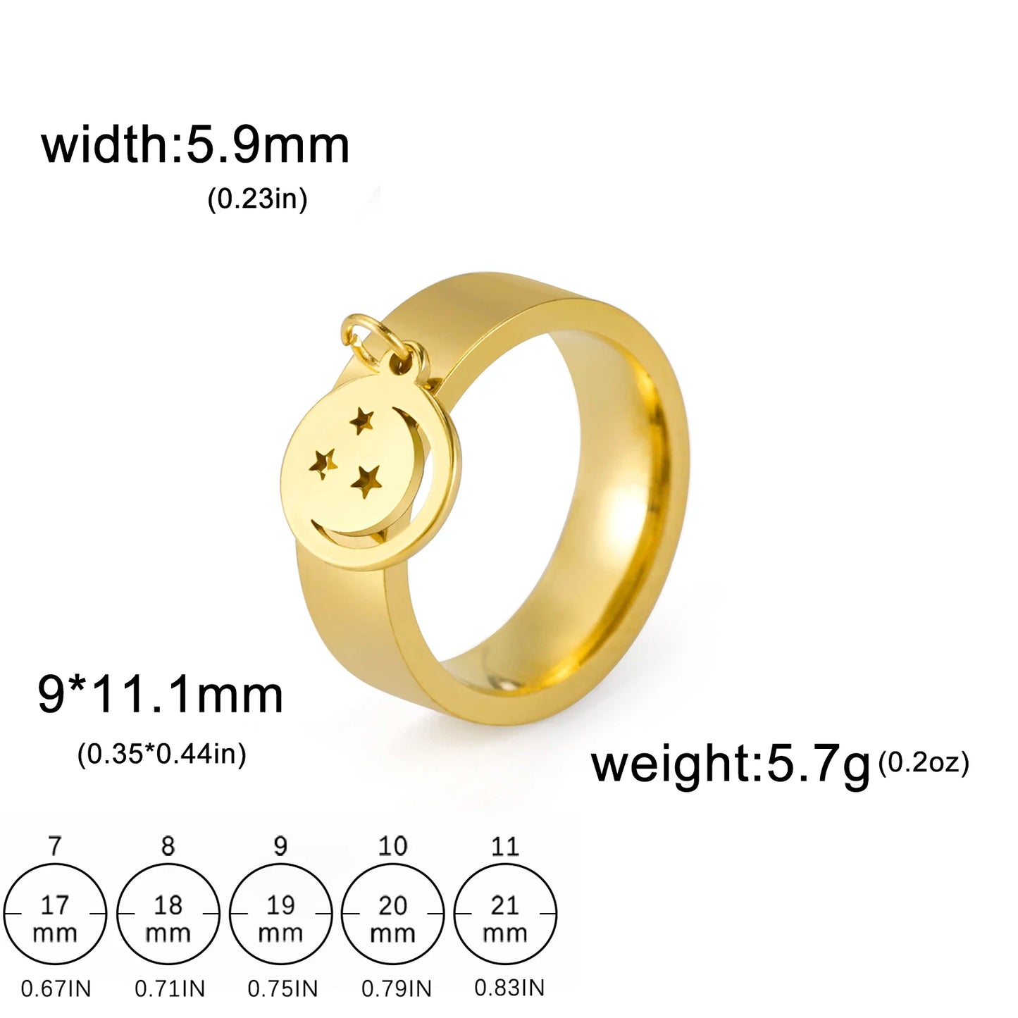 luckacco unift women stainless steel charms rings flower leaf spider paw pendant finger ring fashion minimalist couple jewelry