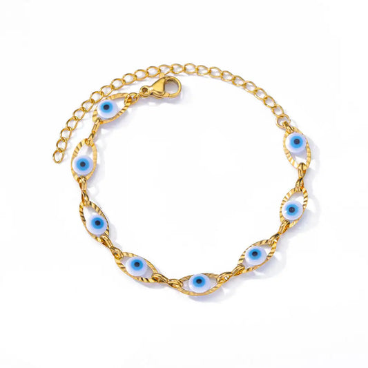 Luckacco Elegant Zircon Flowers Bracelet For Women Girls Charm Gold Color Stainless Steel Plant Bracelets Luxury Designer Jewelry Gifts