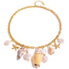 Luckacco Youthway-Collier Bohème en Acier Inoxydable pour Femme, Grande Perle Imperméable, Pendentif Conque Étoile de Mer, Bijoux de Plage Océan