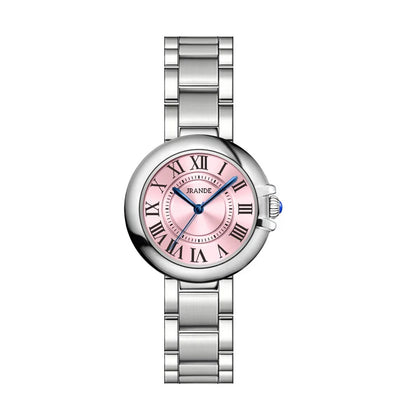 Luckacco Vintage Classic Blue Balloon Ladies Watch Roman Scale Dial Automatic Waterproof Luxury Student Quartz Watch Fashion Trend