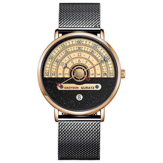 Luckacco Men's Starry sky Creativity Calendar Watches Casual Sport Watch For Men Quartz WristWatch Relogio Masculino