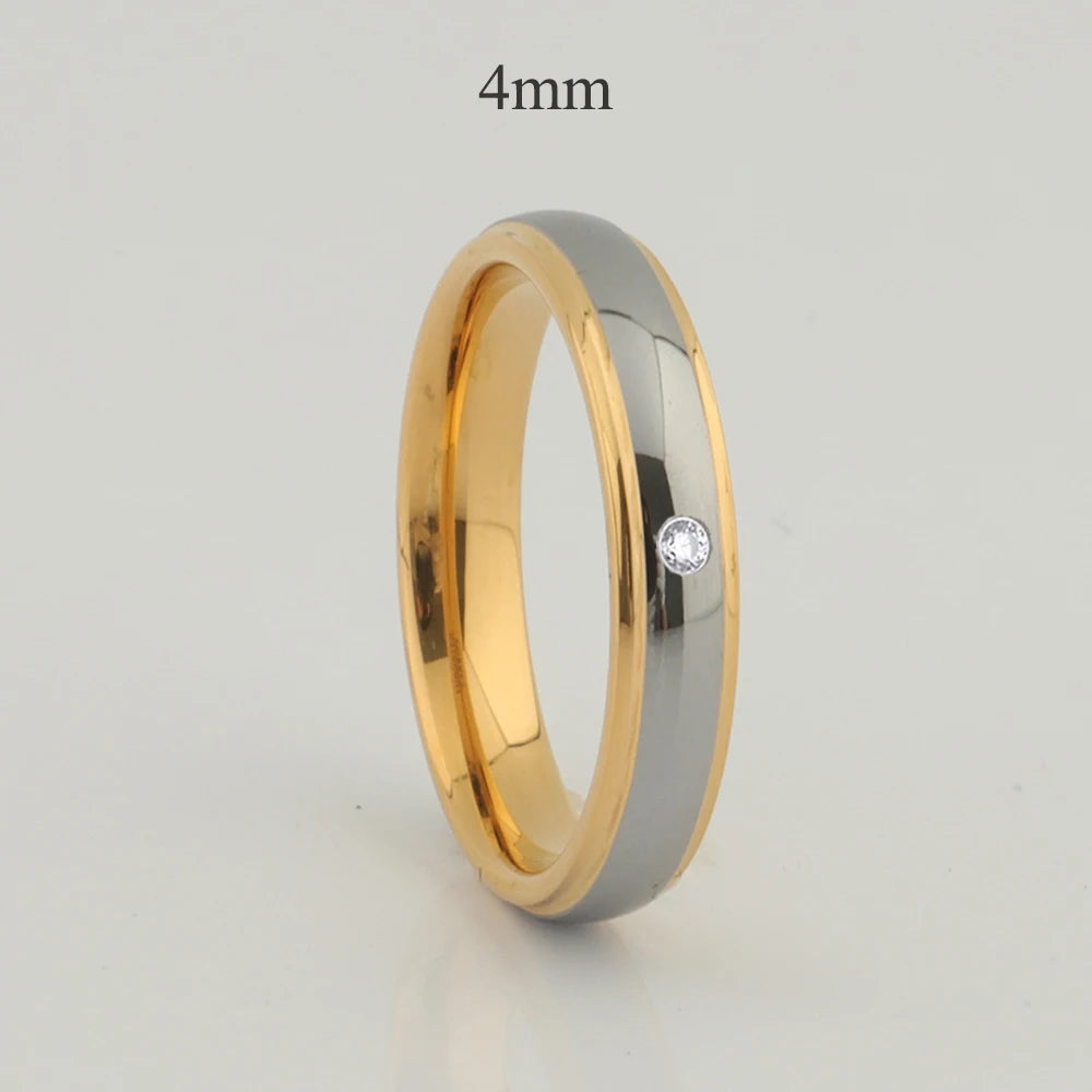 luckacco usa size 5 to 15 western titanium fashion jewelry couple wedding rings for men and women alliance love marriage finger ring