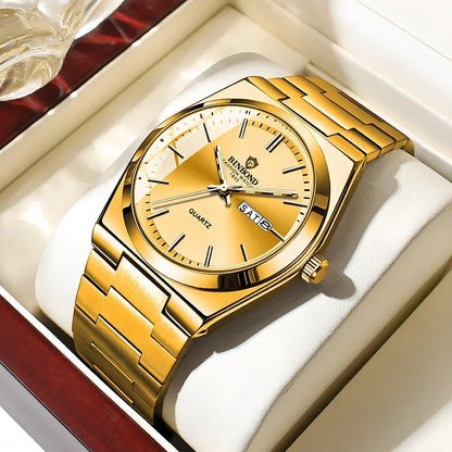 Luckacco New Casual Business Fashion Quartz Wristwatches Movement Silver Clock Men Luxury Watch Automatic Watches Mens Gifts Reloj Hombre