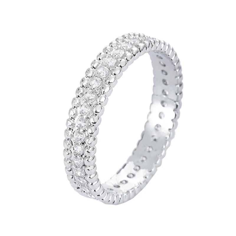 luckacco small fragrance wind star ring fashion niche refined high-quality cold wind index finger ring female wedding gift dating accesso