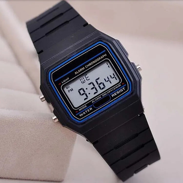 luckacco men watch fashion led digital watches man sports military wristwatches vintage silicone wristband electronic clock reloj hombre