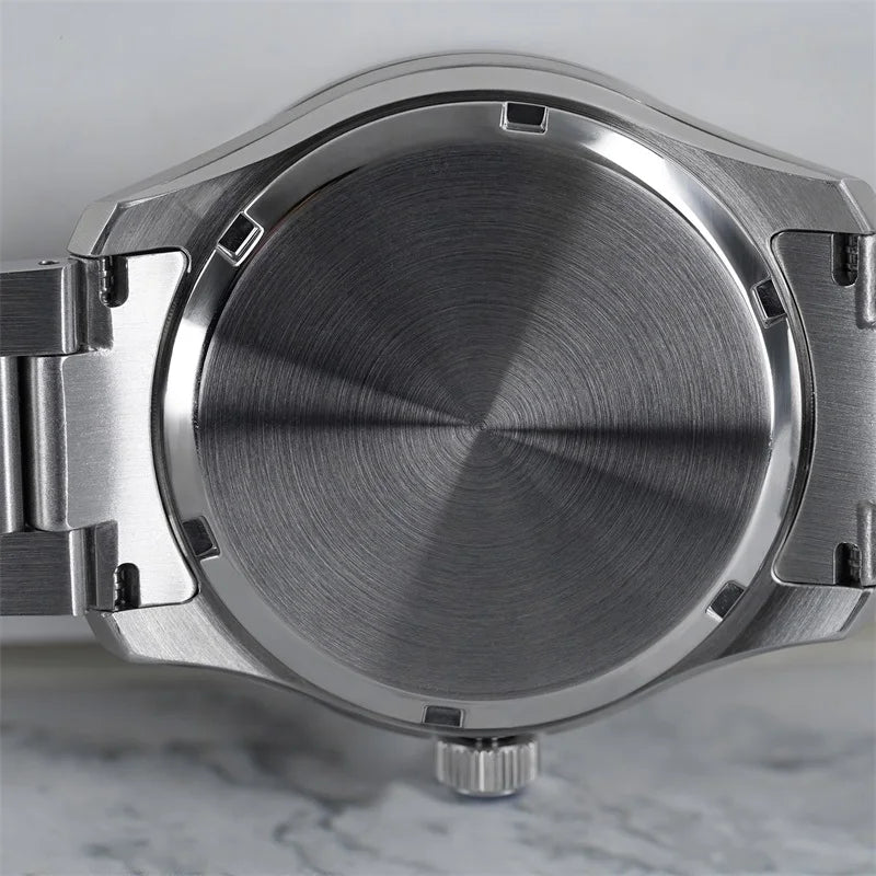 luckacco wm watch automatic mechanical men watches nh35 sapphire glacier collection 100m water resistant man welly merck watch wm226