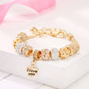 Luckacco 1PC Women's Fashion Pan Family DIY Multi Element Love Beaded Bracelet Date Travel Banquet Party Holiday Dressing Gift