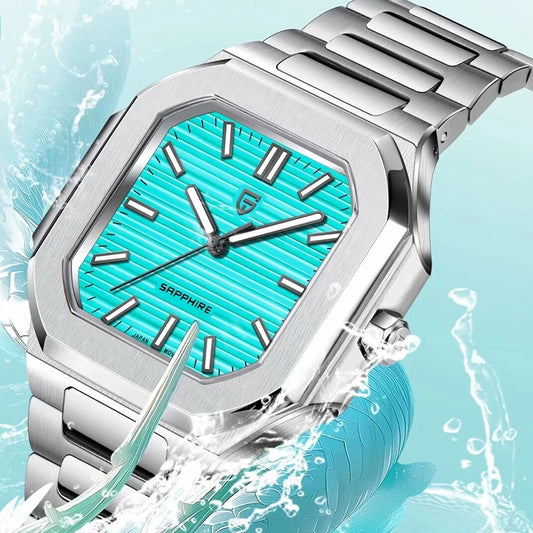 Luckacco PAGANI DESIGN New Quartz Men's Watch Stainless Steel Sports Waterproof Men Watches Luxury Fashion Sapphire Glass Watch For Men's