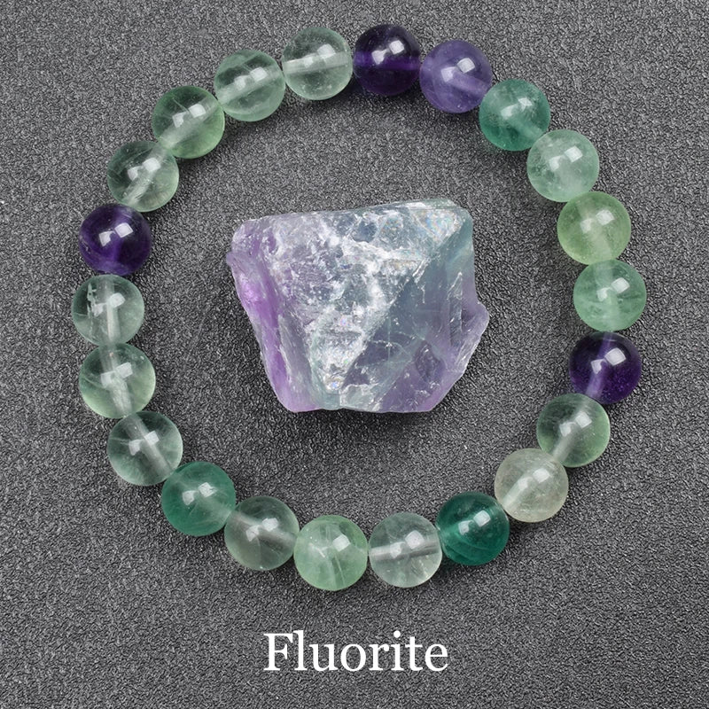 luckacco natural aquamarins quartzs beads bracelet women men 6mm 8mm sky blue stone round bead bracelet elastic rope energy jewelry gift
