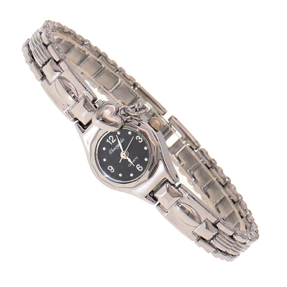luckacco cute women's bracelet, ultra slimvintage wrist, analog quartz bangle, elegant dress watch mini watch dropshipping