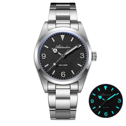 Luckacco ADDIESDIVE Luxury Watch for Man Waterproof Stainless Steel BGW9 Luminous 36mm Vintage Quartz Watches AD2096 Relojes Para Hombres