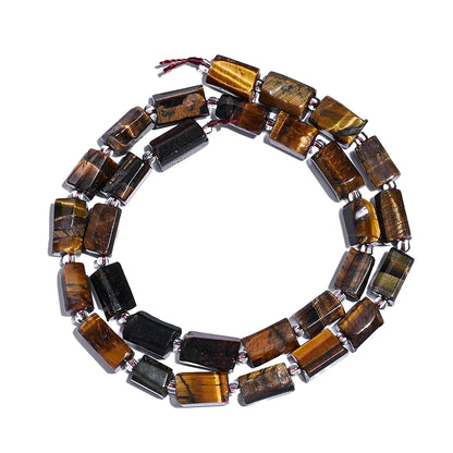 Luckacco 8MMx12MM Natural Stone Tube Beads, ,for Jewelry Making Bracelets Necklaces Earrings DIY Holiday Gifts