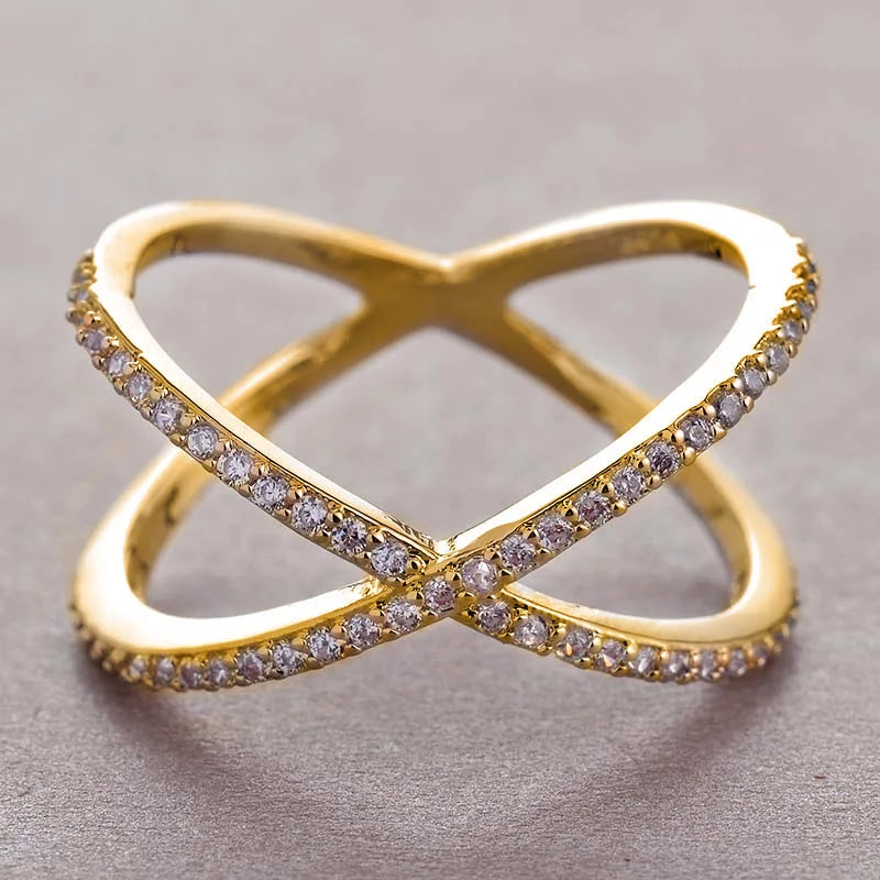 luckacco daily picks geometric shaped women rings with marquise cubic zirconia exquisite female accessories for wedding party fashion jewelry