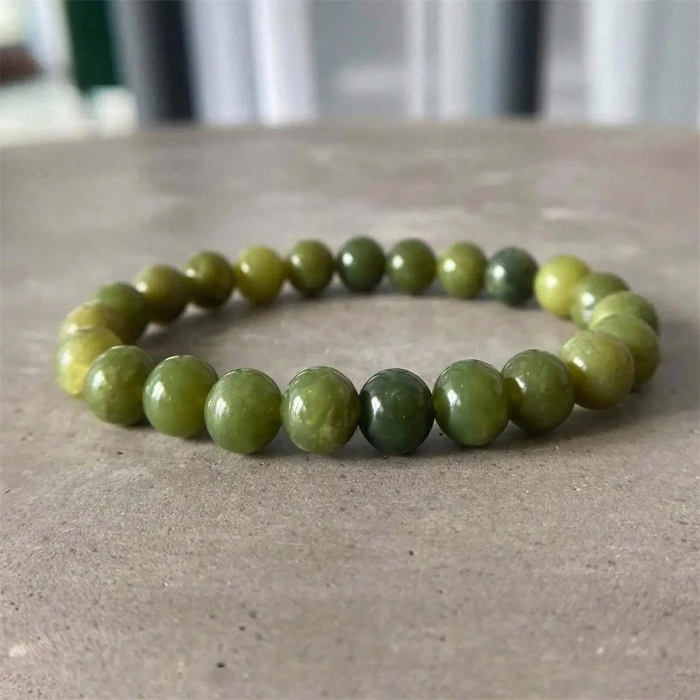 luckacco 1pc fashion natural blood stone geometric bracelet men women summer lucky braclets boyfriend birthday gift father's day gifi