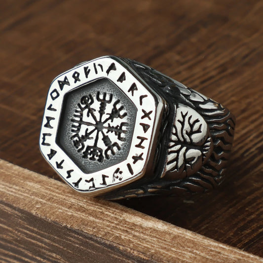 Luckacco Unique Viking Bear Claw Ring For Men Vintage Stainless Steel Odin Viking Celtic Ring Punk Motorcyclist Biker Jewelry