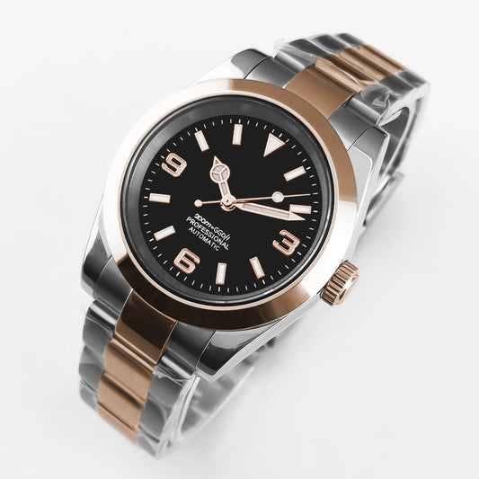 Luckacco 36mm/39mm NH35 Movement Mechanical Wristwatches Stainless Steel Men Watch Sapphire Glass 10BARS for Men Women Watches reloj