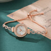 Luckacco Fashion Rhinestone Women Watch Ladies Bracelet Quartz Watches Clock Relogio