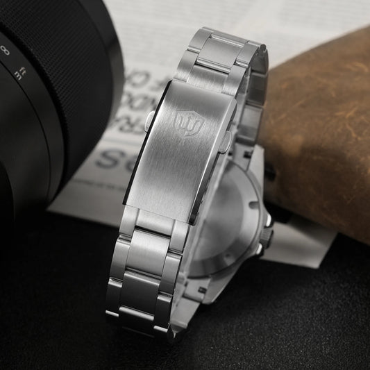 Luckacco Watchdives WD16570 V2 Watch NH34 Automatic Movement Sapphire Crystal 20Bar Waterproof Luminous 38mm GMT Vintage Watches