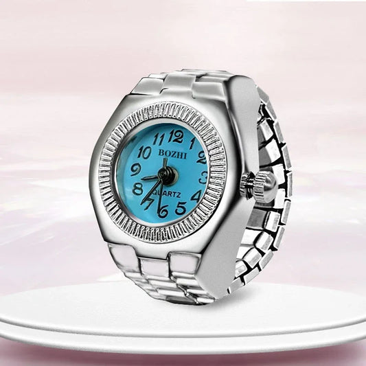 Luckacco 1PCS New Finger Watch Men's and Women's Quartz Watch Mini niche Finger Watch Can Watchs Time True Watchs Ring Watchs Trend
