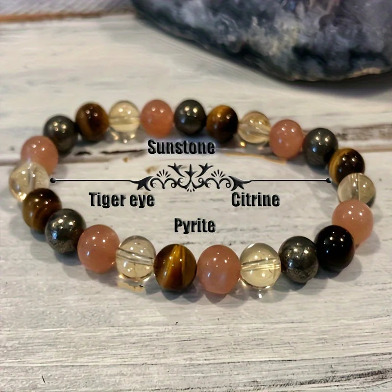 luckacco boho multicolor stone bead patchwork bracelet perfect jewelry gift for him