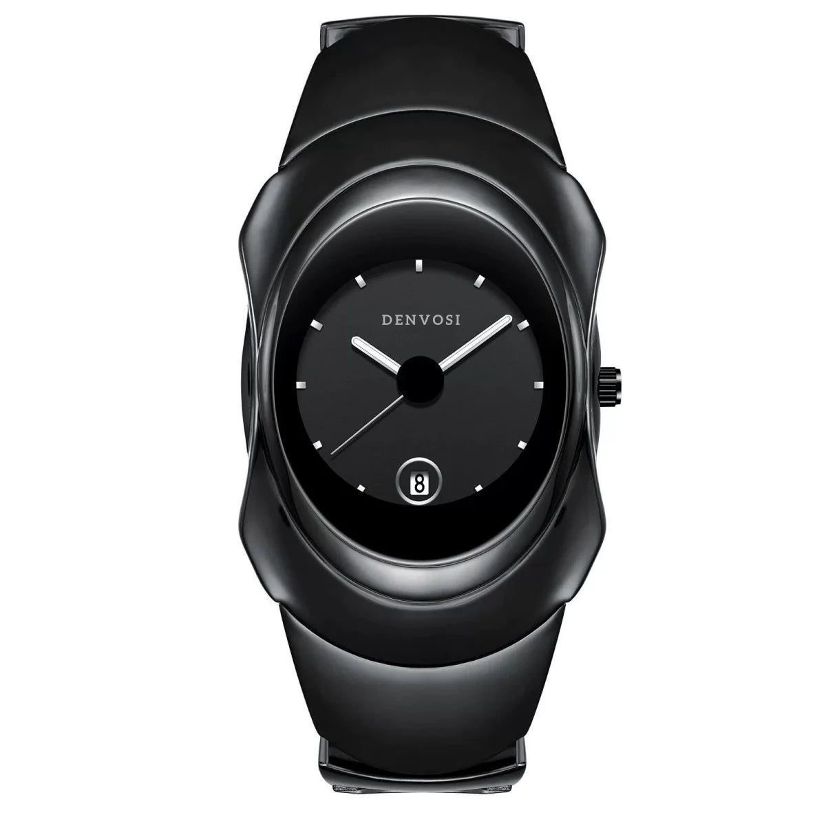 luckacco new men quartz watches unique sleek stainless steel casula business waterproof male wristwatches