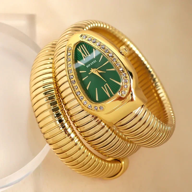 luckacco high-quality luxury women quartz watch bracelet stainless steel wristwatch fashion gold ladies watches clock relógio feminino
