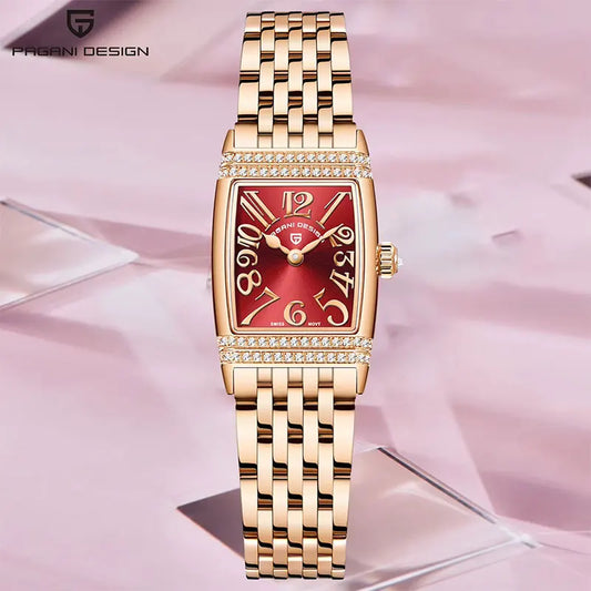 Luckacco PAGANI DESIGN Top Brand Luxury Fashion Womens Watch Sapphire Glass Stainless Steel Quartz Watches 22mm Waterproof Clock 2025 New
