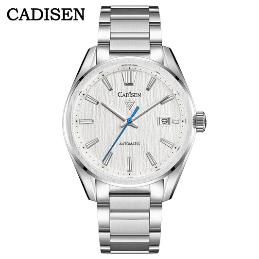 Luckacco CADISEN 2024 New Luxury Men Mechanical Wristwatches 10Bar Waterproof Japanese NH35 Movement Automatic Watch Steel Watch for Men