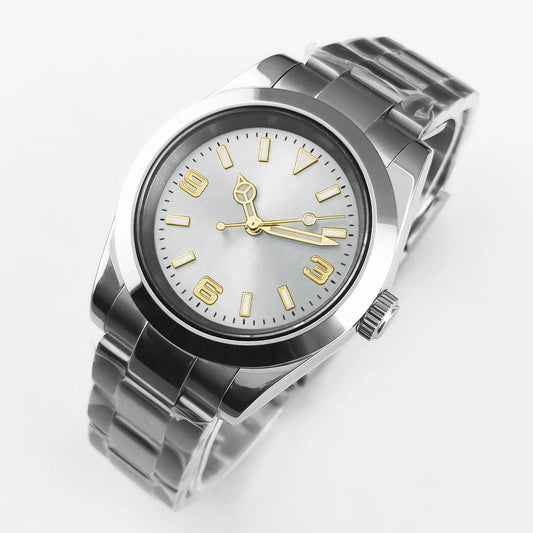 Luckacco 36mm/39mm NH35 Movement Mechanical Wristwatches Stainless Steel Men Watch Sapphire Glass 10BARS for Men Women Watches reloj