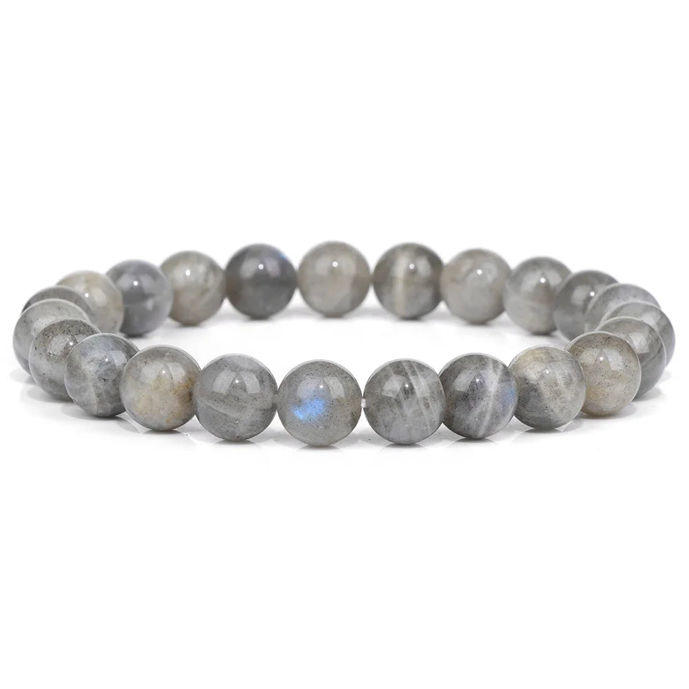 luckacco handmade natural stone african stone beads bracelet men yoga mala jewelry green moss agates beaded bracelet for women men