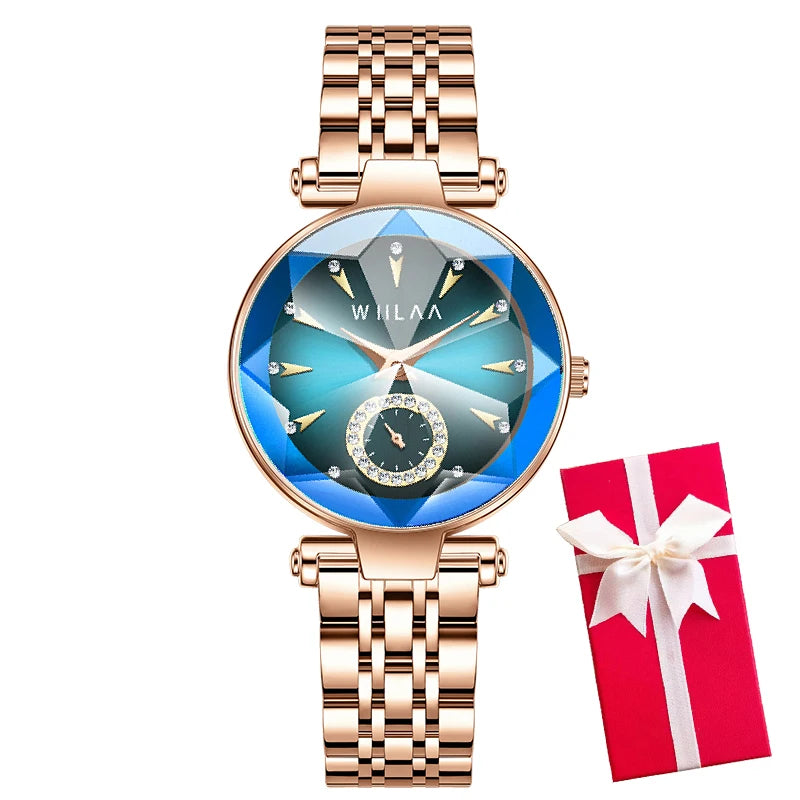 luckacco stainless steel watchband women bracelet watches top brand luxury high quality ladies wrist watches fashion female clock