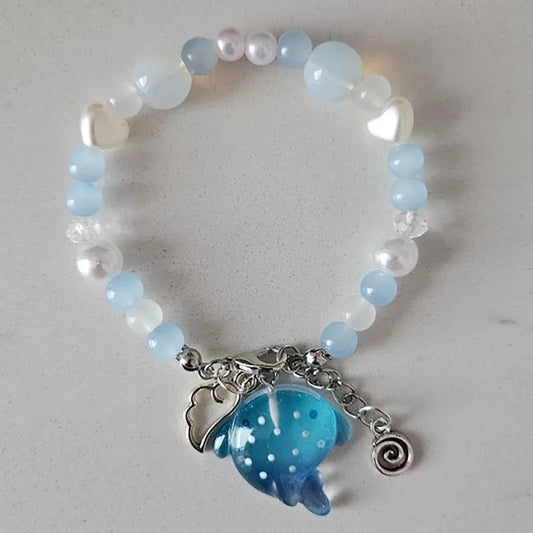 Luckacco Whale Shark beaded bracelet handmade